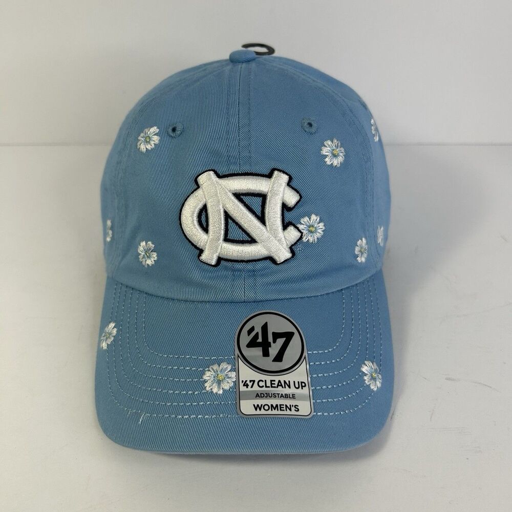 '47 Brand UNC North Carolina Tar Heels Women's Clean Up Hat Blue Daisey Floral